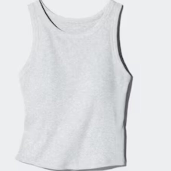 Uniqlo Ribbed Cropped Bra Top - Picture 1 of 6